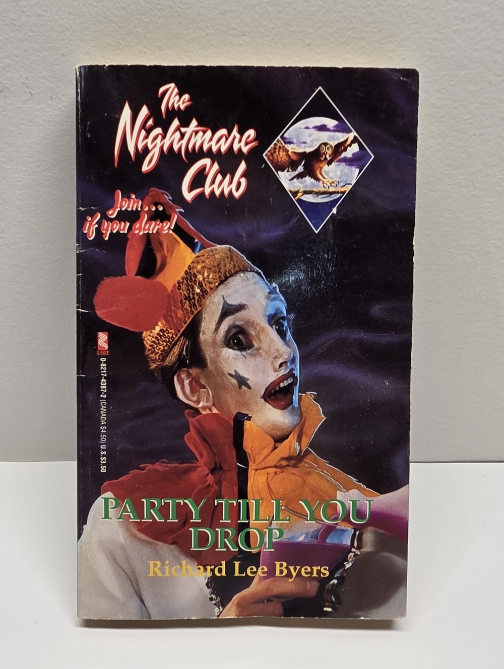 THE NIGHTMARE CLUB #6 : Party Till You Drop By Richard Lee Byers (1993) Rare PB